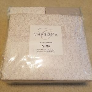 NWT Charisma Microfiber Queen 6-Piece Sheet Set
